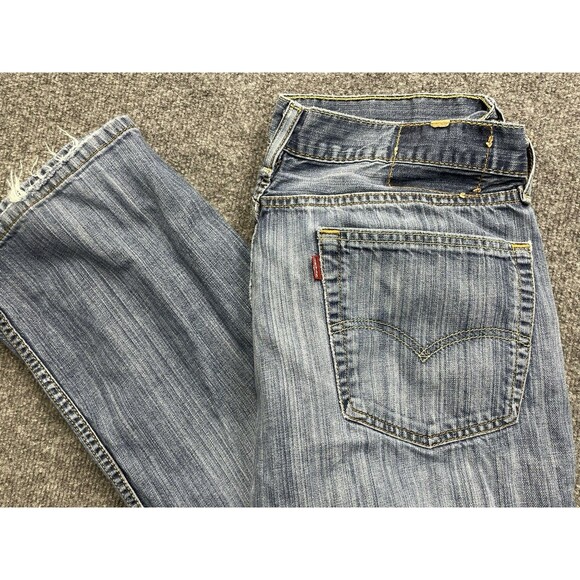 Levi's 541 Jeans Men's Size 36x30 (33x28) Blue Athletic Taper Fit Faded Stretch - Picture 1 of 11